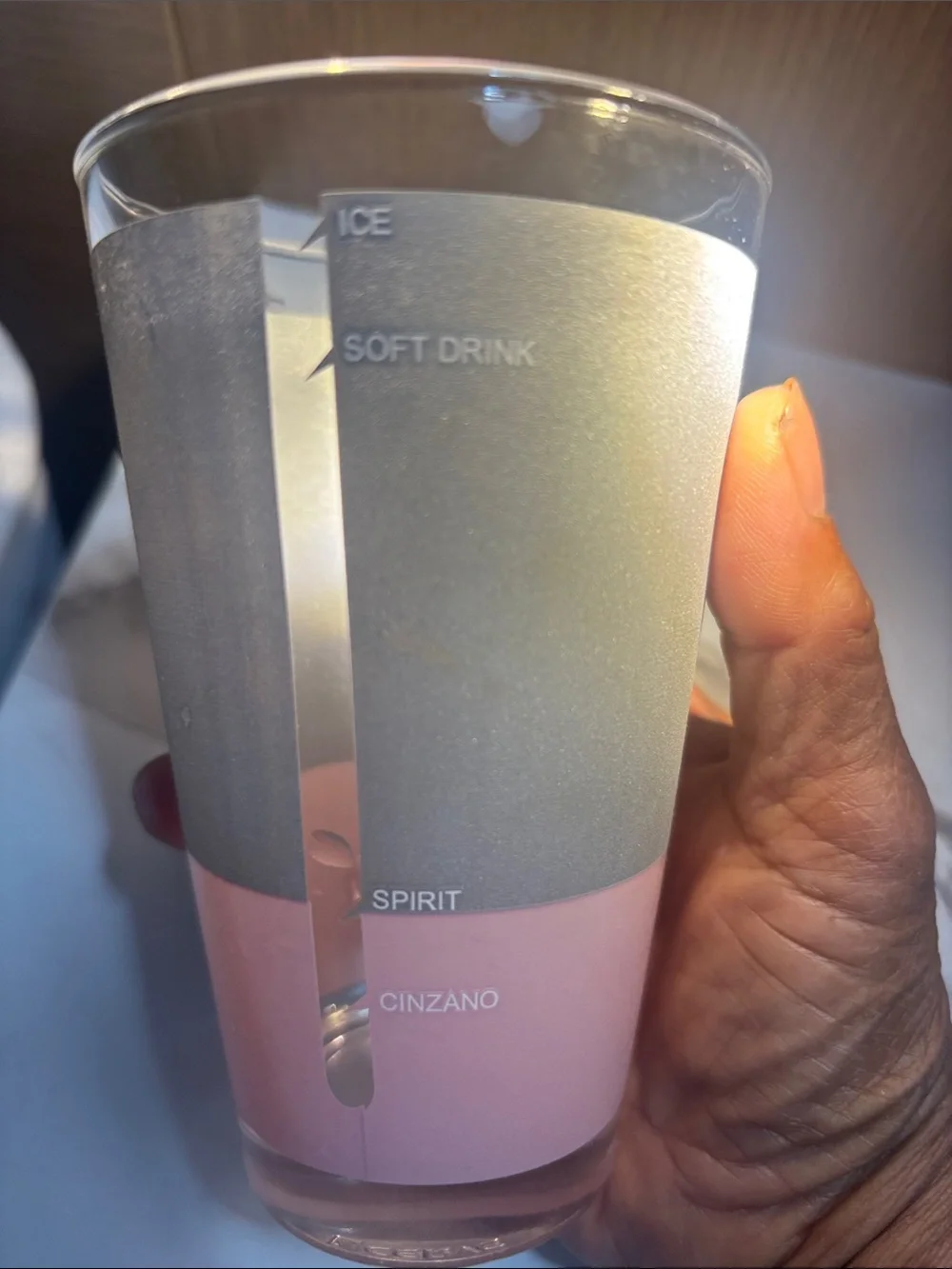 Vintage Cocktail martini  glad Pink and Gray